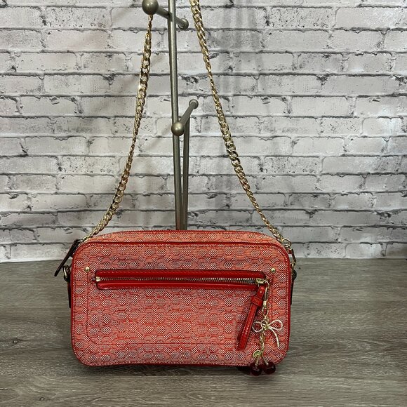 Coach Handbags - Coach Poppy Signature Oxford Flight Bag/ Swing Bag Tomato